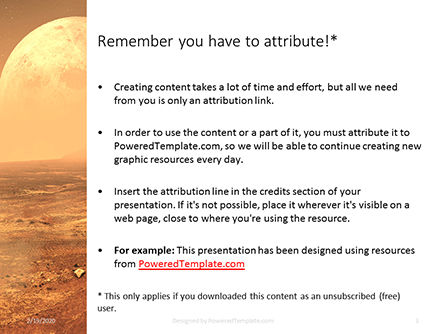 Modèle PowerPoint gratuit de mars exploration presentation, Diapositive 3, 16586, Sciences / Technologie — PoweredTemplate.com