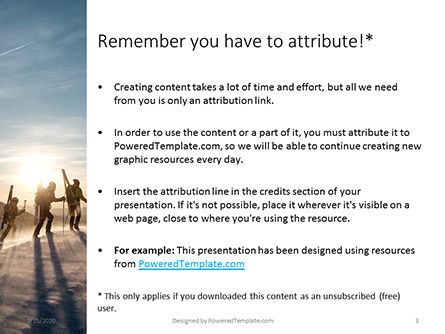 Modèle PowerPoint gratuit de three people climbing with skis presentation, Diapositive 3, 16589, Sport — PoweredTemplate.com