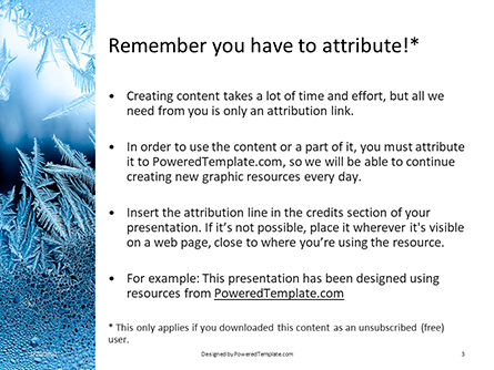 Modèle PowerPoint gratuit de beautiful crispy frost structure on a window presentation, Diapositive 3, 16610, Nature / Environnement — PoweredTemplate.com