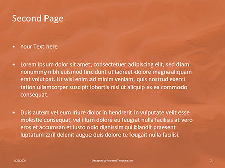무료 파워포인트 템플릿 - abstract dunes background presentation, 슬라이드 2, 16627, 추상/직물 — PoweredTemplate.com