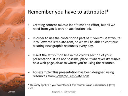 Abstract dunes background presentation Kostenlose PowerPoint Vorlage, Folie 3, 16627, Abstrakt/Texturen — PoweredTemplate.com