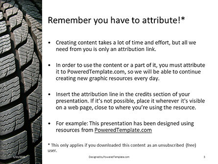 무료 파워포인트 템플릿 - modern winter tire presentation, 슬라이드 3, 16630, 자동차 및 교통수단 — PoweredTemplate.com