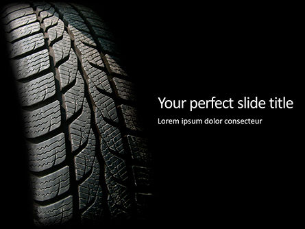 Modern Winter Tire Presentation, Free PowerPoint Template, 16630, Cars and Transportation — PoweredTemplate.com