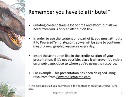 Modèle PowerPoint gratuit de the hunting grounds of a tyrannosaurus rex  presentation, Diapositive 3, 16631, Education & Training — PoweredTemplate.com
