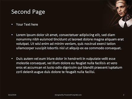 Modello PowerPoint Gratis - Futuristic female android presentation, Slide 2, 16634, Tecnologia e Scienza — PoweredTemplate.com