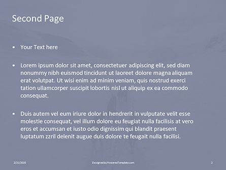 dog sledding presentation - 無料PowerPointテンプレート, スライド 2, 16636, 自然＆環境 — PoweredTemplate.com