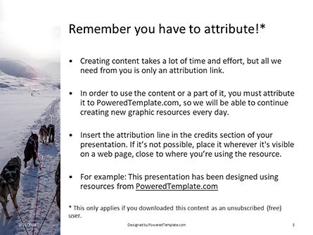 Plantilla de PowerPoint gratis - dog sledding presentation, Diapositiva 3, 16636, Naturaleza y medio ambiente — PoweredTemplate.com