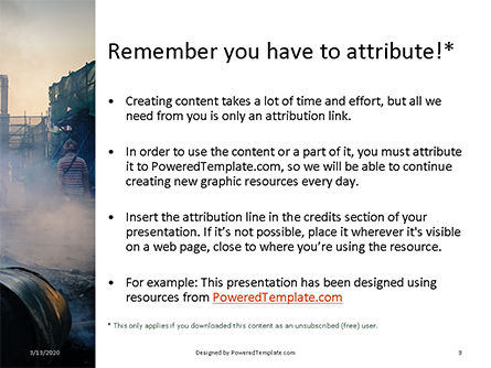Templat PowerPoint Gratis Violent Street Protest Presentation, Slide 3, 16643, Manusia — PoweredTemplate.com