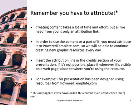 Templat PowerPoint Gratis The Leaning Tower Presentation, Slide 3, 16645, Bendera/Internasional — PoweredTemplate.com
