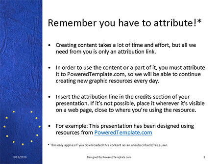brexit concept presentation - 無料PowerPointテンプレート, スライド 3, 16656, 旗／インターナショナル — PoweredTemplate.com
