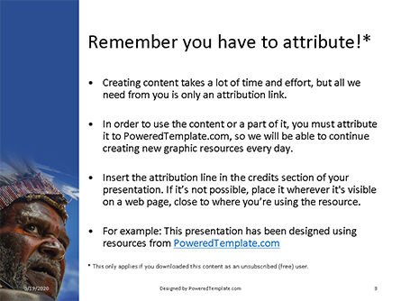 Indigenous Man Presentation, Slide 3, 16660, People — PoweredTemplate.com