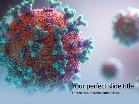 Coronavirus 3d rendering presentation免费PowerPoint模板, 免费 PowerPoint模板, 16661, 3D — PoweredTemplate.com