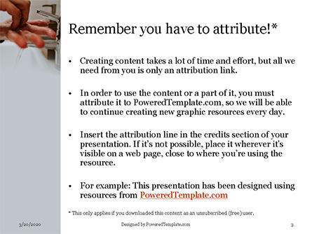 Templat PowerPoint Gratis A Person Washing Hands With Soap Presentation, Slide 3, 16662, Medis — PoweredTemplate.com
