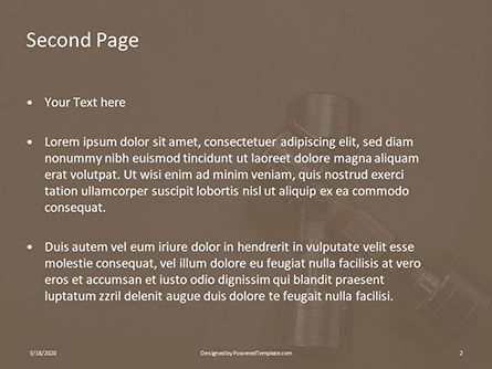 Two metal dumbbells presentation Kostenlose PowerPoint Vorlage, Folie 2, 16666, Sport — PoweredTemplate.com