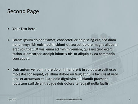 Modello PowerPoint Gratis - Couple goes down the stairs presentation, Slide 2, 16679, Persone — PoweredTemplate.com