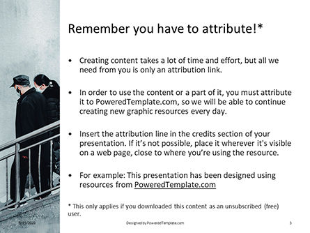 Modello PowerPoint Gratis - Couple goes down the stairs presentation, Slide 3, 16679, Persone — PoweredTemplate.com