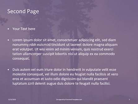 Modello PowerPoint Gratis - Smoke forest after wildfire presentation, Slide 2, 16688, Natura & Ambiente — PoweredTemplate.com