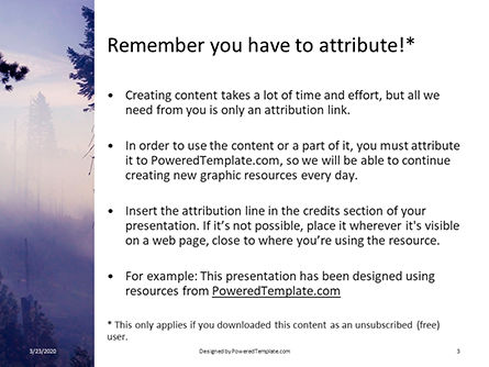 Templat PowerPoint Gratis Smoke Forest After Wildfire Presentation, Slide 3, 16688, Alam & Lingkungan — PoweredTemplate.com
