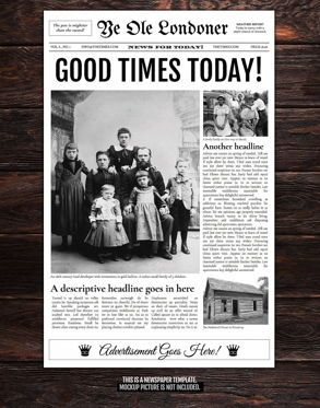 Google Docs Newspaper Template Newsletter Newspapertemplates Poweredtemplate Com