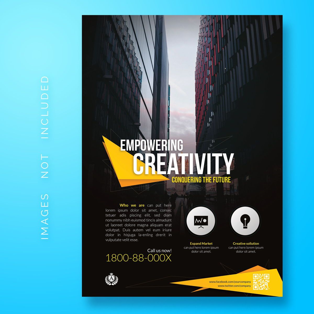 free microsoft word flyer template blue