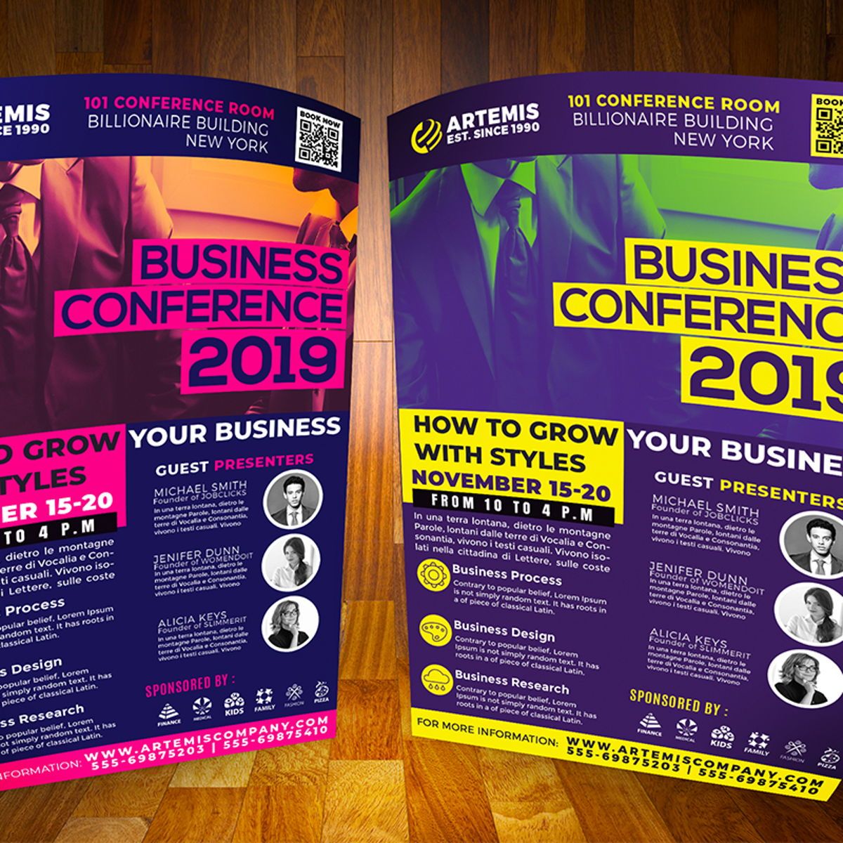 Business Conference Flyer Template  Flyer  Farel Toto Pratama Intended For Meeting Flyer Template