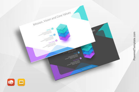 Mission Vision and Core Values for Presentations, Free Google Slides Theme, 10893, Business Models — PoweredTemplate.com