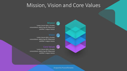 Mission Vision and Core Values for Presentations, Dia 3, 10893, Businessmodellen — PoweredTemplate.com