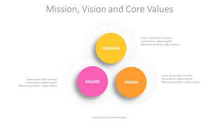 Mission Vision and Values Presentation Template, Slide 3, 10898, Concetti del Lavoro — PoweredTemplate.com