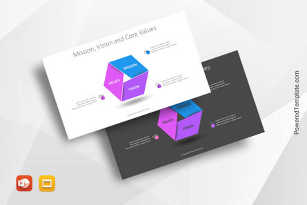 Mission Vision and Core Values Statement Presentation Slide, Free Google Slides Theme, 10901, Business Concepts — PoweredTemplate.com