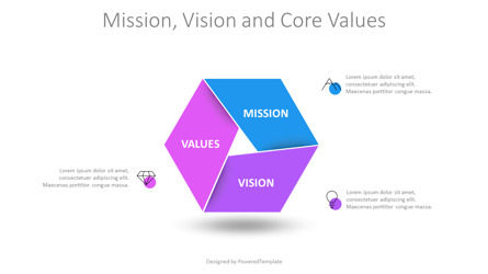 Mission Vision and Core Values Statement Presentation Slide, Deslizar 2, 10901, Conceitos de Negócios — PoweredTemplate.com