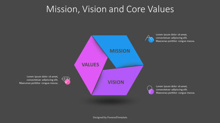 Mission Vision and Core Values Statement Presentation Slide, Deslizar 3, 10901, Conceitos de Negócios — PoweredTemplate.com