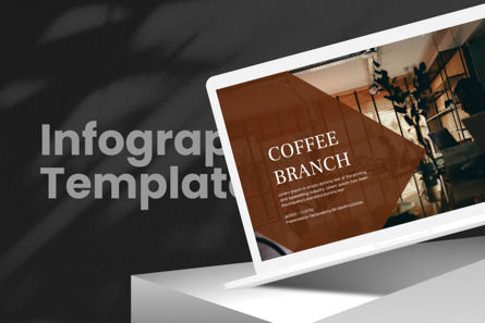 Coffee Shop - Infographic PowerPoint Template, Deslizar 2, 10903, Negócios — PoweredTemplate.com