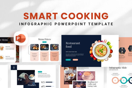 Smart Cooking - Infographic PowerPoint Template, 10904, Business — PoweredTemplate.com