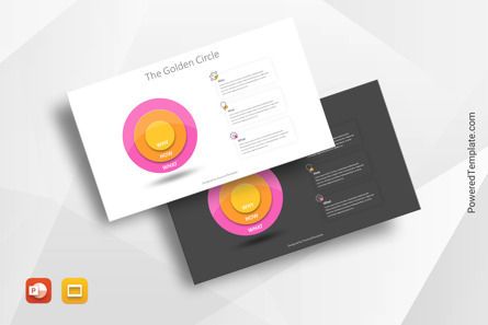 The Golden Circle Model, Gratis Tema de Google Slides, 10905, Modelos de negocios — PoweredTemplate.com