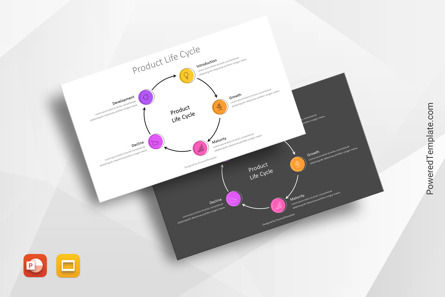 Product Life Cycle for Presentations, 10907, Business Models — PoweredTemplate.com