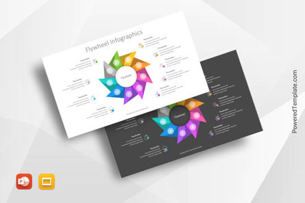 Flywheel Infographics for Presentations, 10909, Concepts commerciaux — PoweredTemplate.com