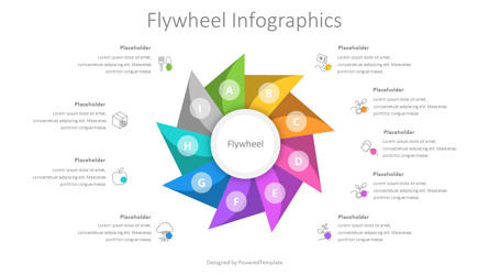 Flywheel Infographics for Presentations, Deslizar 2, 10909, Conceitos de Negócios — PoweredTemplate.com