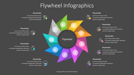 Flywheel Infographics for Presentations, Deslizar 3, 10909, Conceitos de Negócios — PoweredTemplate.com