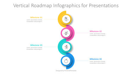 Vertical Roadmap Infographics for Presentations, Slide 2, 10917, Infographics — PoweredTemplate.com