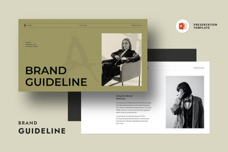 Brand Guideline Presentation, PowerPoint模板, 10925, 商业 — PoweredTemplate.com