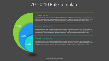 70-20-10 Rule Template for Presentations, Slide 3, 10928, Konsep Bisnis — PoweredTemplate.com