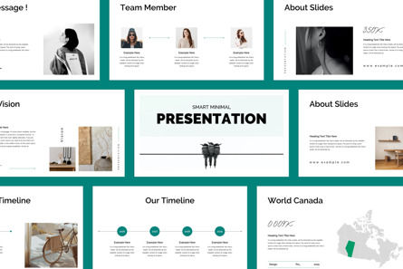 Smart Minimal Presentation, PowerPoint模板, 10936, 商业 — PoweredTemplate.com
