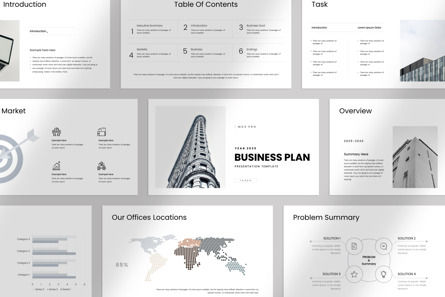 Business Plan Presentation, 10939, Business — PoweredTemplate.com