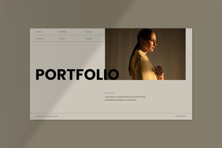Portfolio Presentation Template, Slide 4, 10940, Business — PoweredTemplate.com