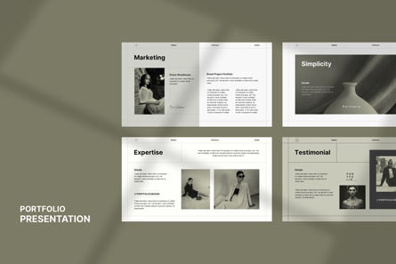 Portfolio Presentation Template, Slide 3, 10943, Business — PoweredTemplate.com
