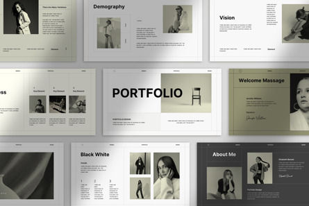 Portfolio Presentation Template, Diapositive 5, 10943, Business — PoweredTemplate.com