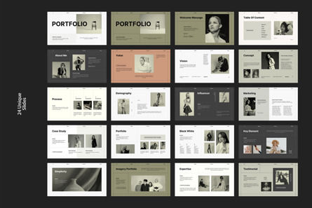 Portfolio Presentation Template, Slide 8, 10943, Lavoro — PoweredTemplate.com
