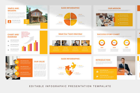 Yellow Business - PowerPoint Template, Deslizar 4, 10945, Negócios — PoweredTemplate.com