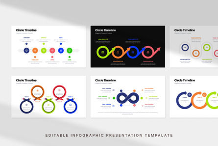 Circle Timeline - Infographic PowerPoint Template, Slide 3, 10947, Business — PoweredTemplate.com