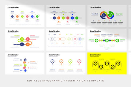 Circle Timeline - Infographic PowerPoint Template, Slide 4, 10947, Business — PoweredTemplate.com